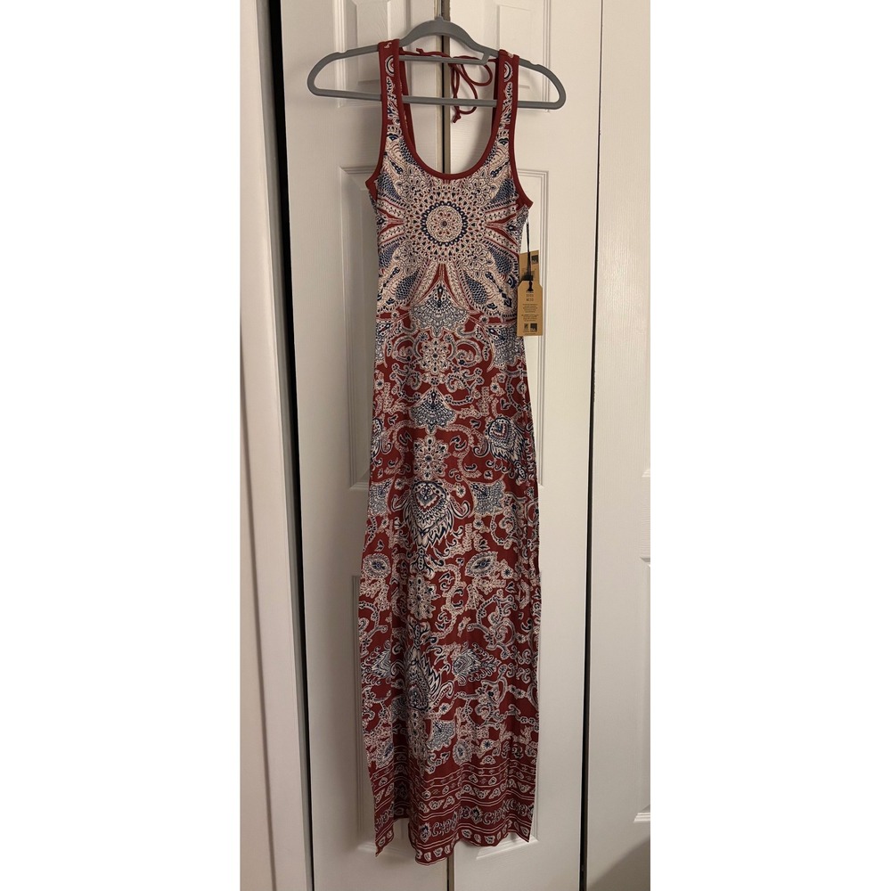 Billabong Love Long Last Maxi Dress Size M NWT Burnt Helena Boho Print MSRP $70 - Picture 4 of 11